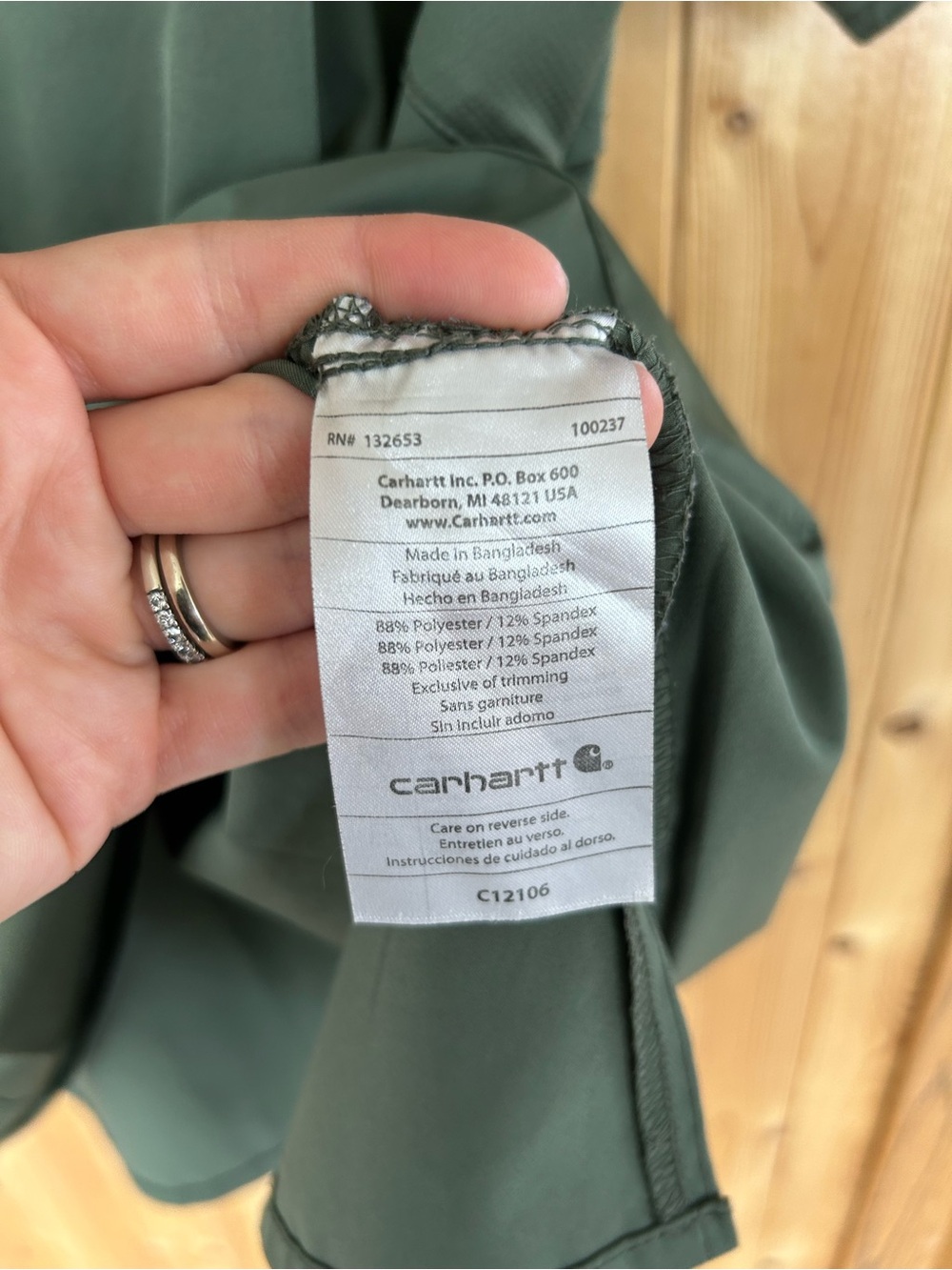 Women’s Carhartt Force Scrub Top Green Size 2X - Picture 3 of 7